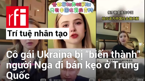 Cô Olga, người Ukraina bị đánh cắp hình ảnh và bị một tài khoản Trung Quốc dùng Trí tuệ nhân tạo biến thành người Nga, tuyên truyền cho Trung Quốc.
